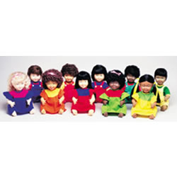 16" Multiethnic Dolls (set of 10)