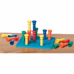 Tall-Stacker Pegs & Pegboard Set