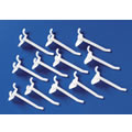 Plastic Pegboard Hooks (set of 12)