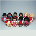 13" Multiethnic Dolls