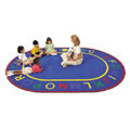 Alphabet Oval Rug