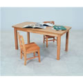 Rectangle Table 30x72 With 22 Inch Legs (Oak)