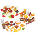 Breakfast, Lunch and Dinner Food Sets