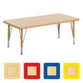Nature Color Rectangle Tables With Adjustable Legs