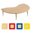 Nature Color 48x72 Kidney Tables With Adjustable Legs