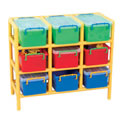 9 Bin Flat Storage