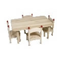 Rectangle Table 36"L x 24"W - 14 in Legs