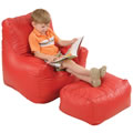 Soft Side Chair and Ottoman