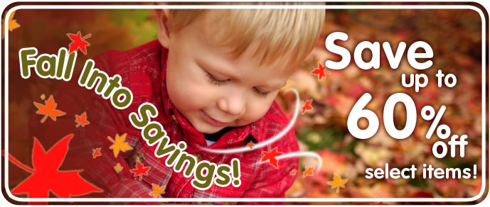 Fall Into Savings - Save up to 60% off Select Items!